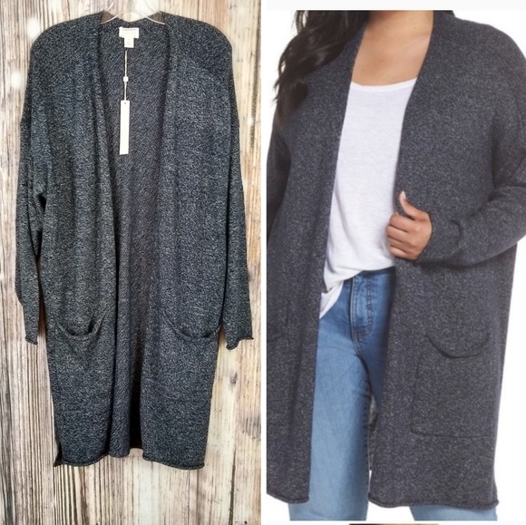 caslon open front cardigan